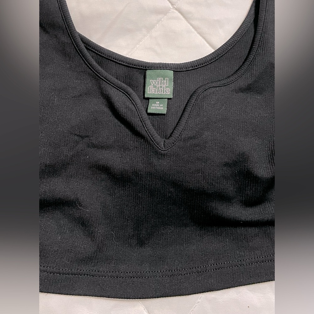 WILD FABLE Women's Slim Fit Ribbed Tiny Tank Top size M NWT - Picture 4 of 9